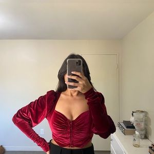 🛍️VELVET CORSET TOP
